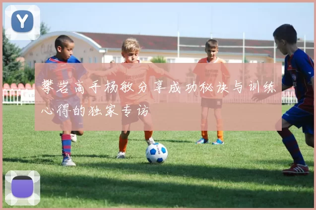 攀岩高手杨敏分享成功秘诀与训练心得的独家专访