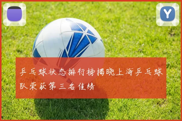 乒乓球状态排行榜揭晓上海乒乓球队荣获第三名佳绩