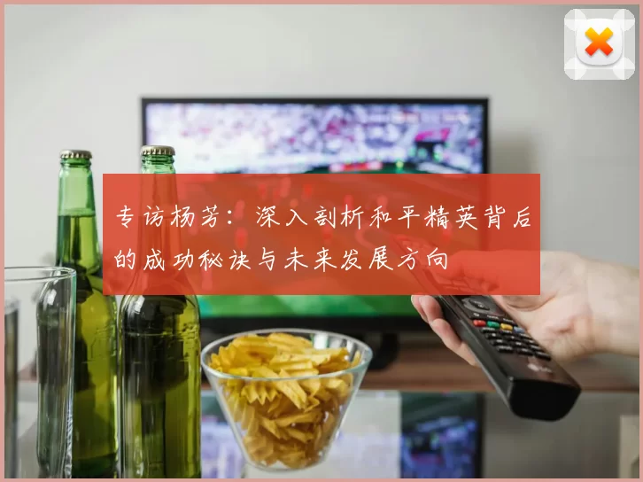 专访杨芳：深入剖析和平精英背后的成功秘诀与未来发展方向